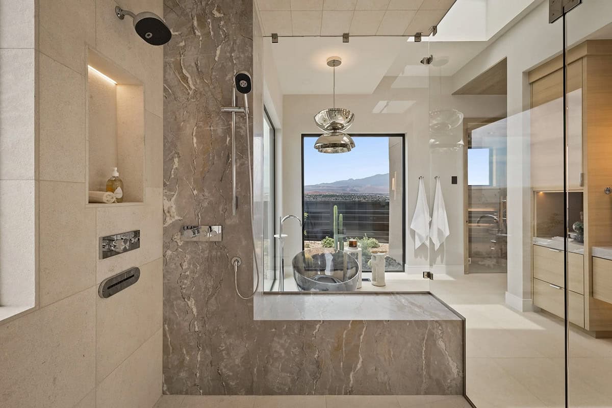 modern bathroom shower