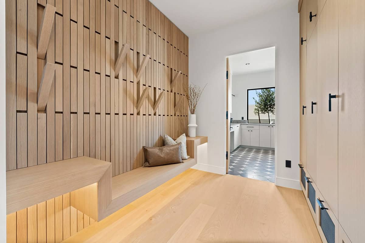modern mudroom