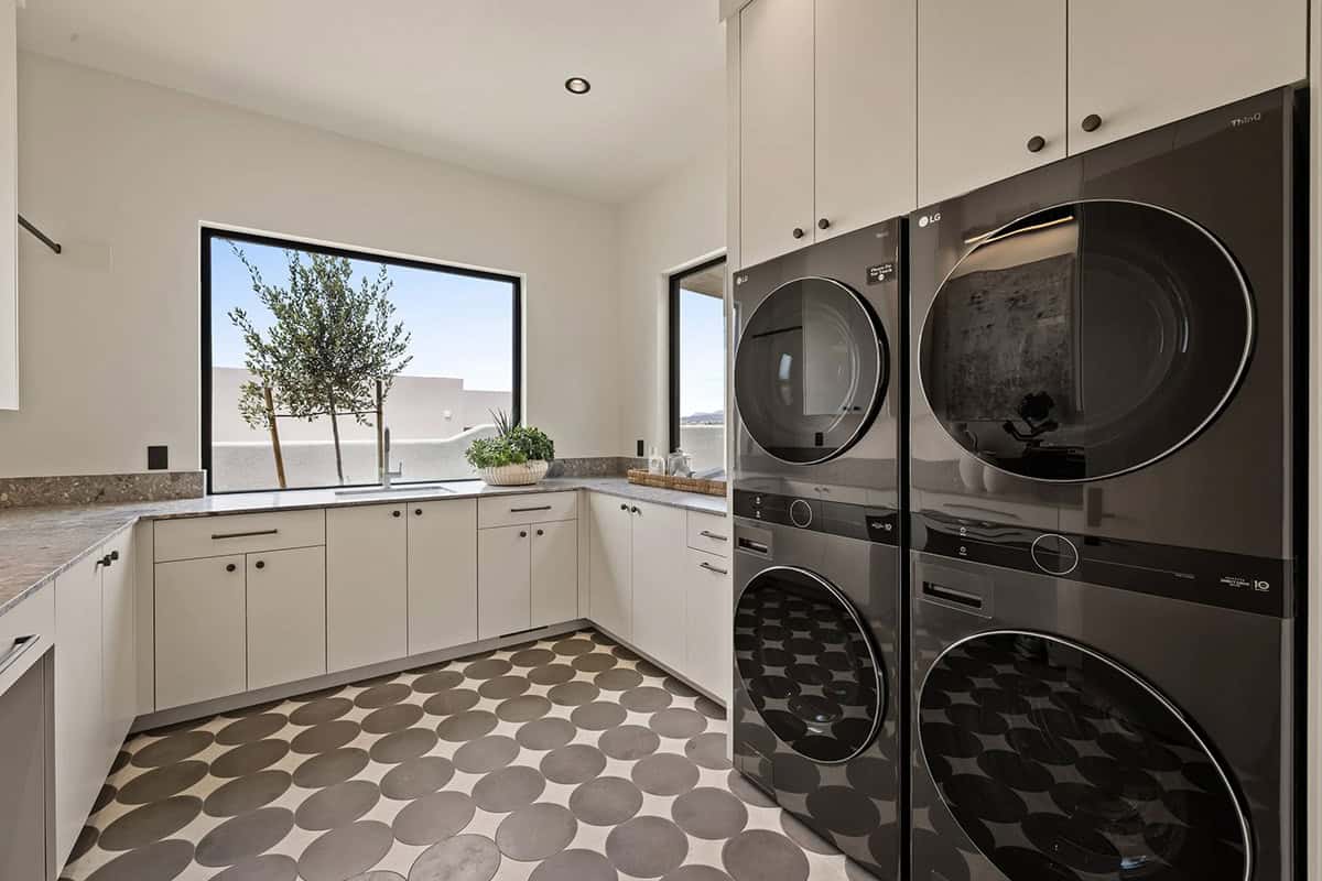 modern laundry room