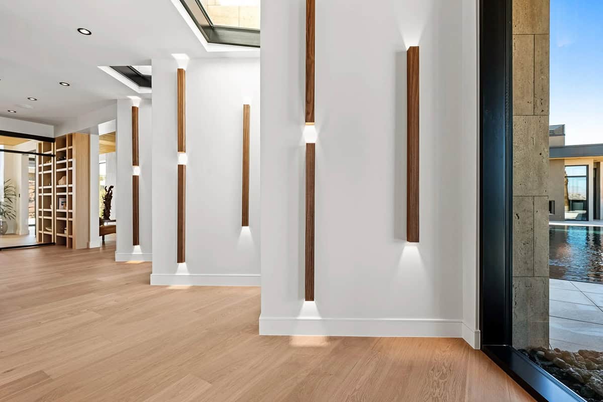 modern desert home entry