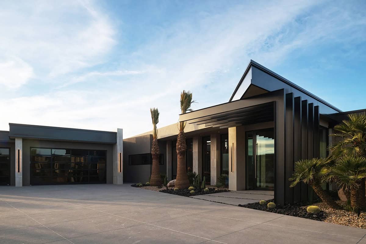 modern desert home exterior