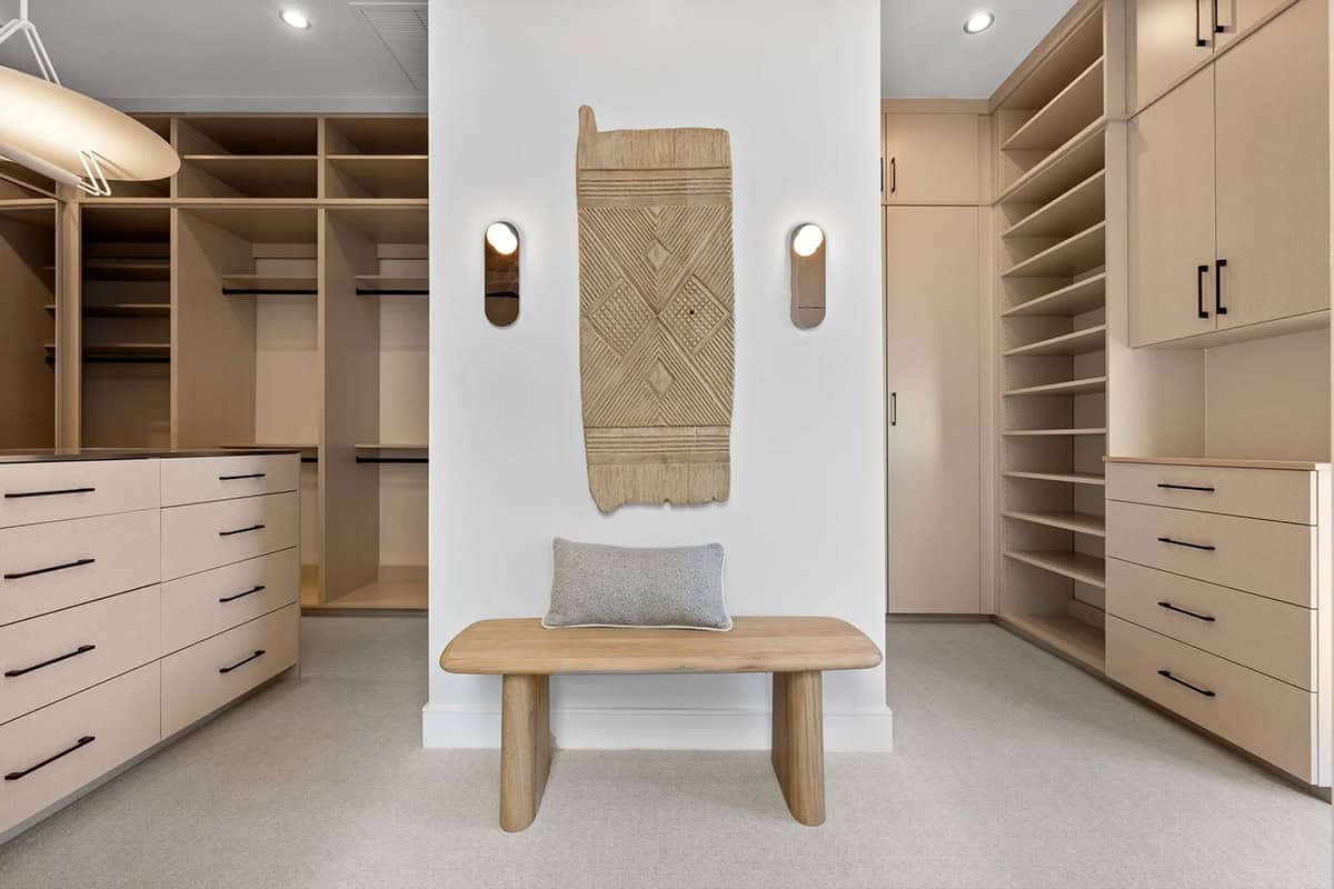modern walk-in closet
