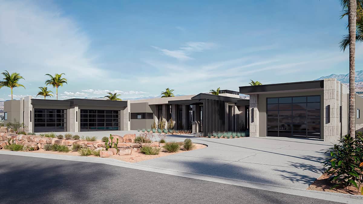 modern desert home exterior