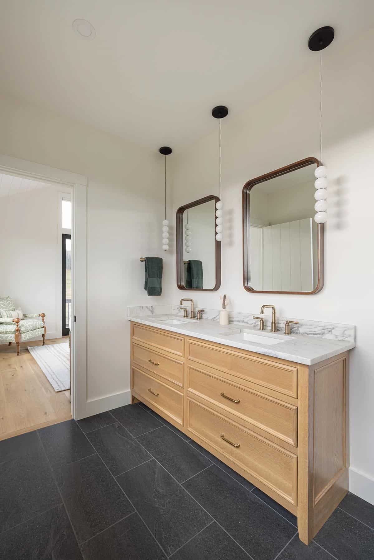 modern mountain style bathroom