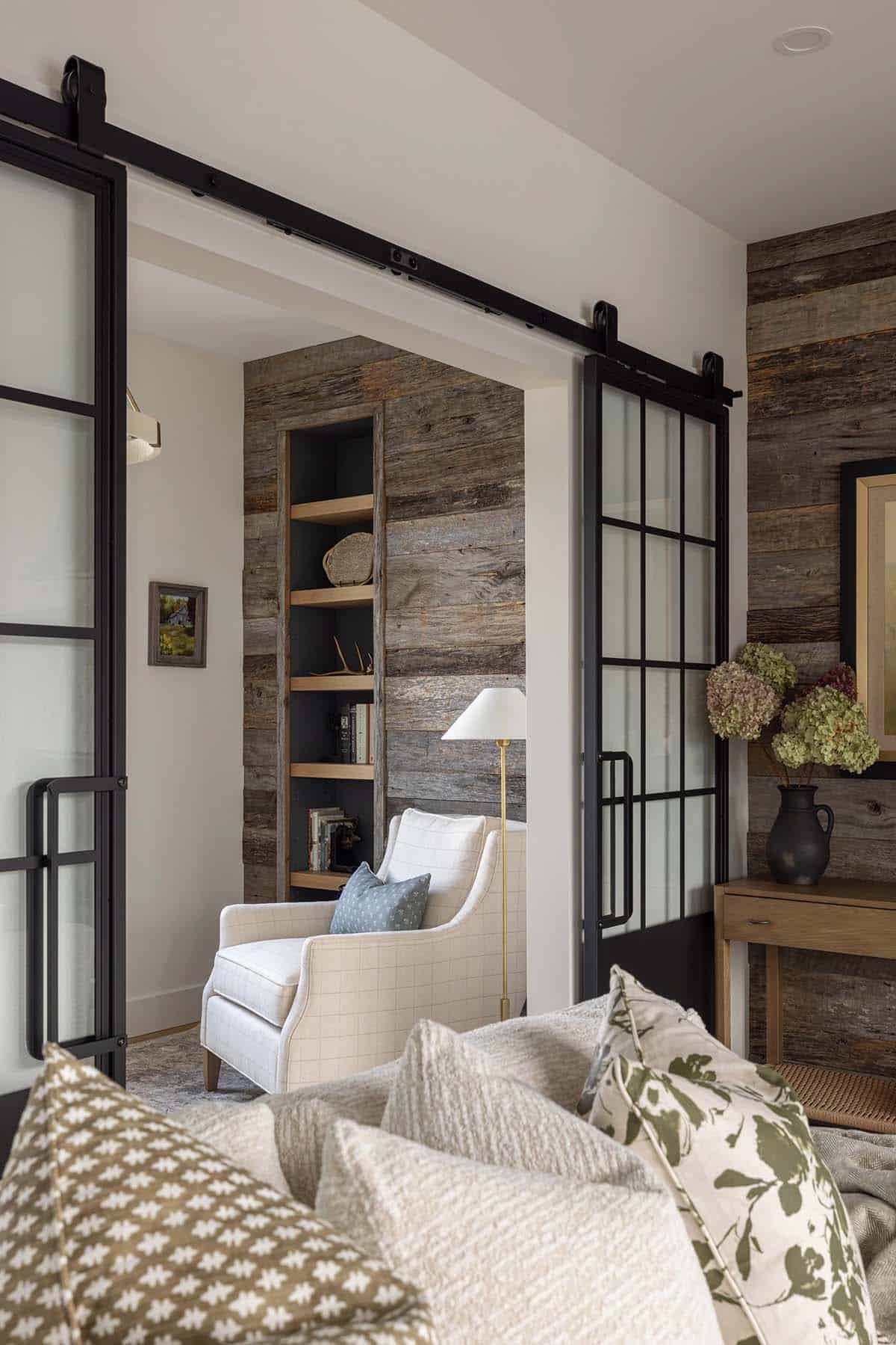 modern mountain style living room