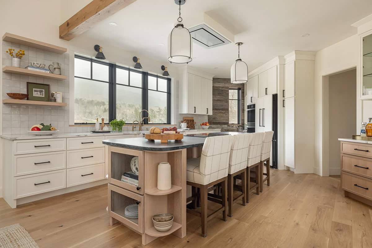 modern mountain style kitchen