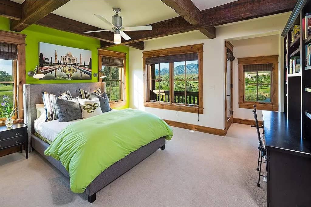 modern rustic bedroom