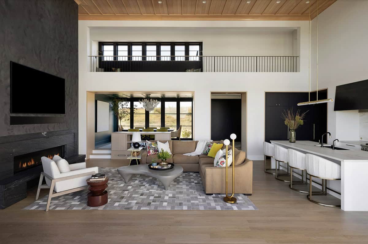 Transitional Living Room