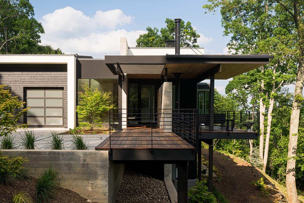 mountain modern home exterior