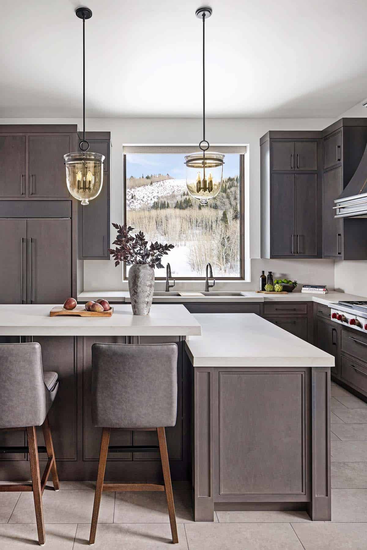 modern mountain style kitchen