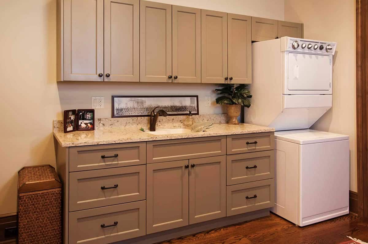 mountain rustic laundry room