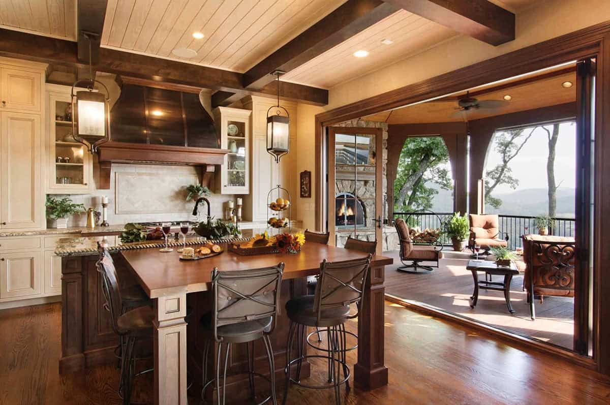 mountain rustic kitchen