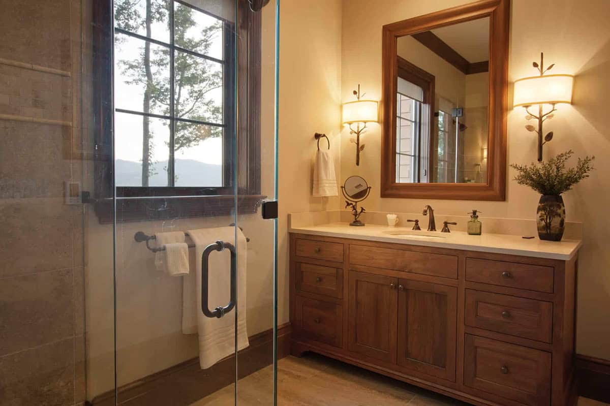 mountain rustic bathroom