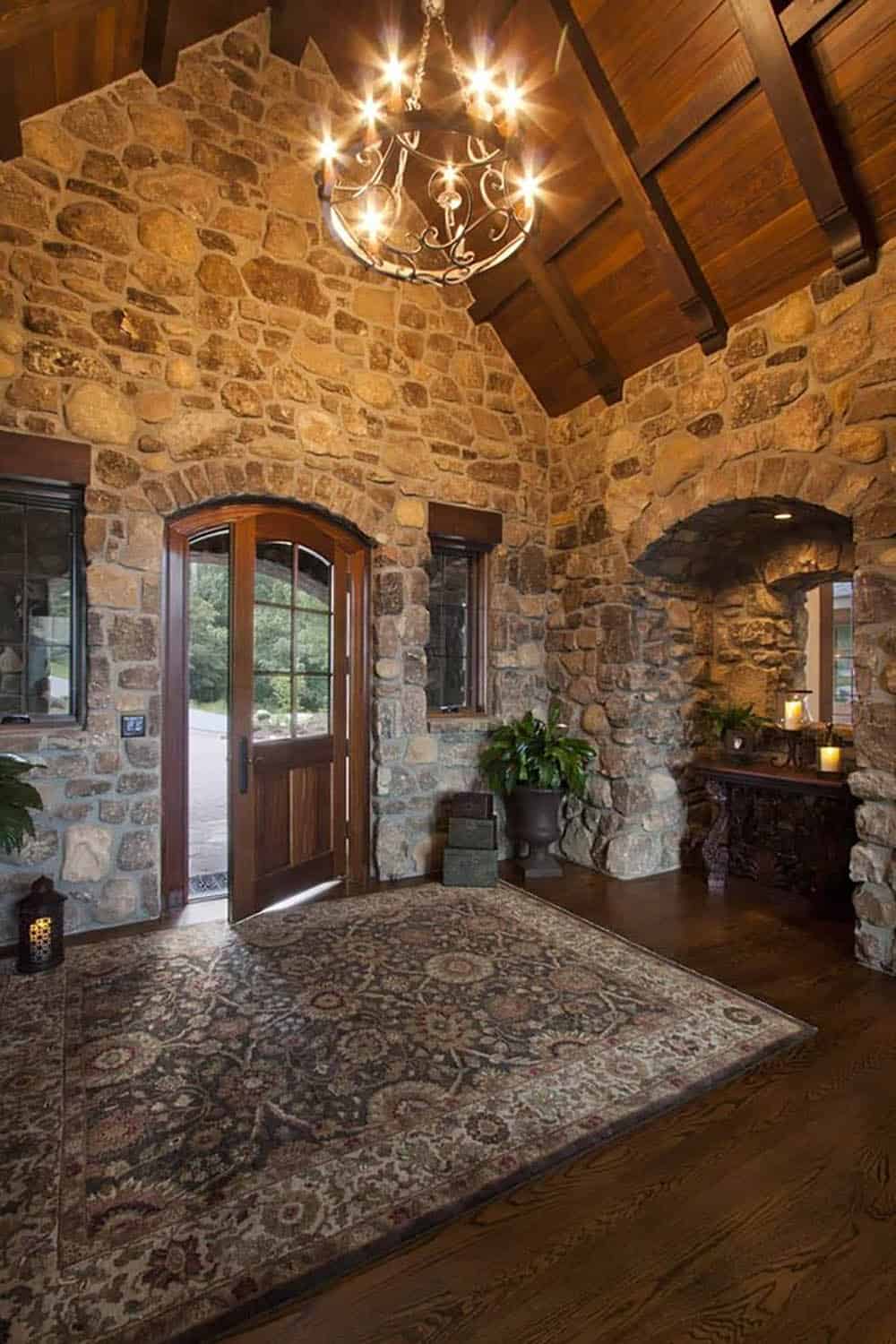 mountain rustic home entry