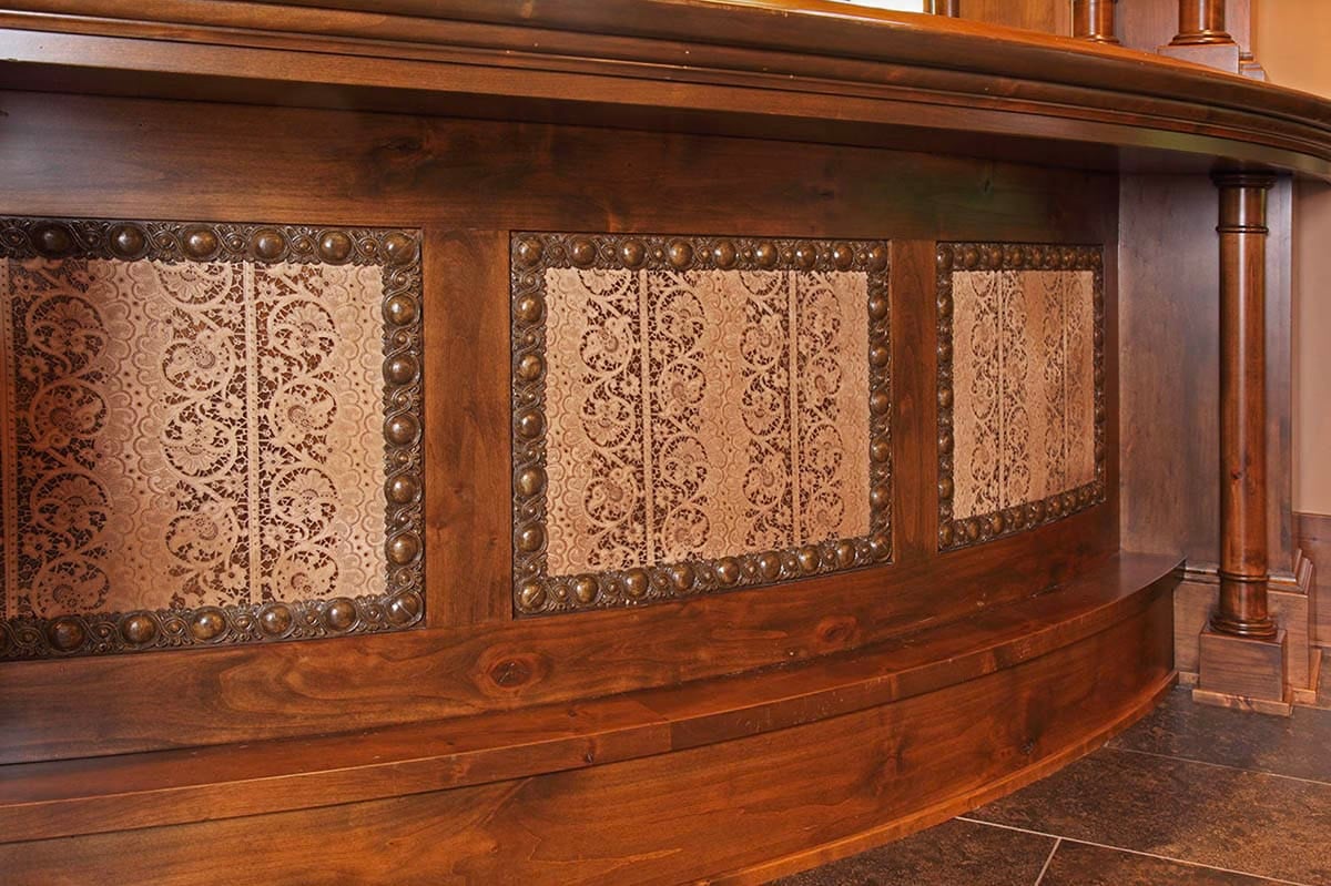 Rustic Home Bar detail