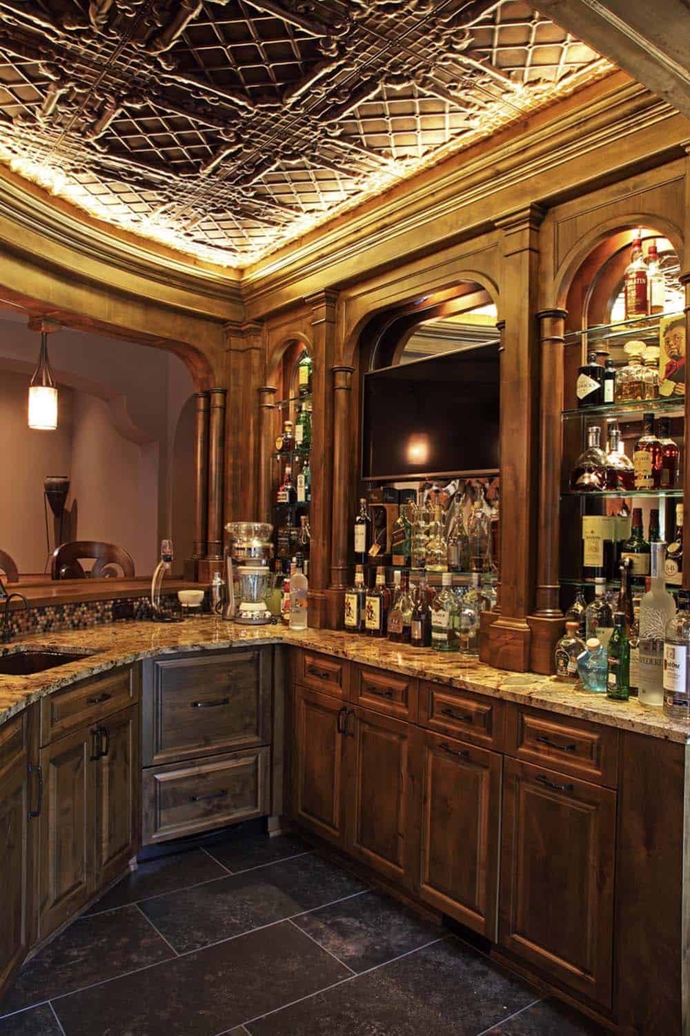 Rustic Home Bar