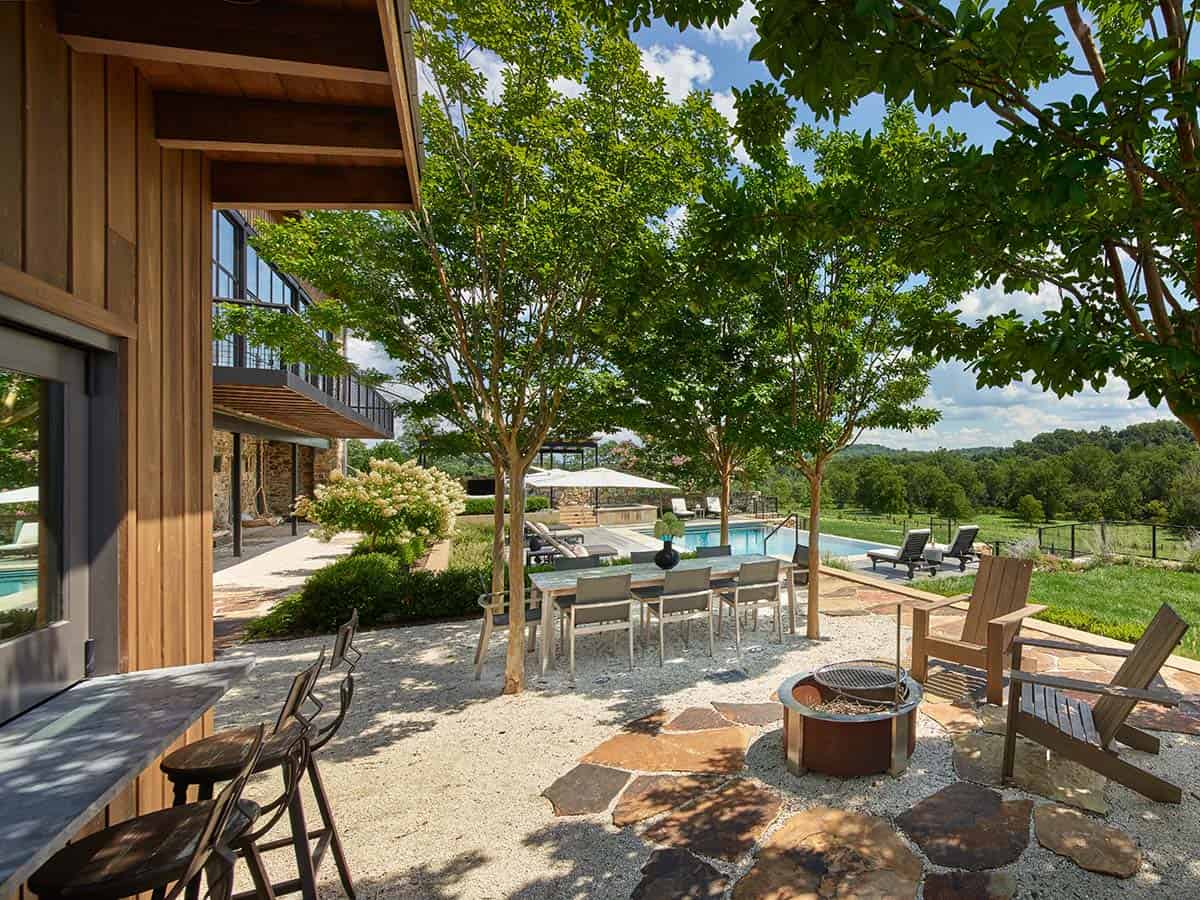 bank barn exterior landscape