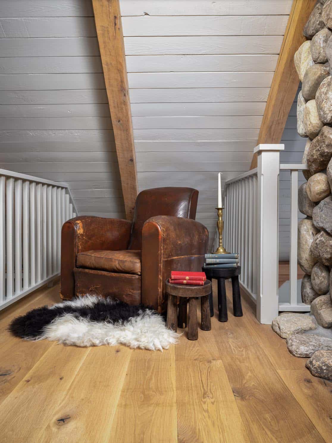 Rustic Attic Reading Nook
