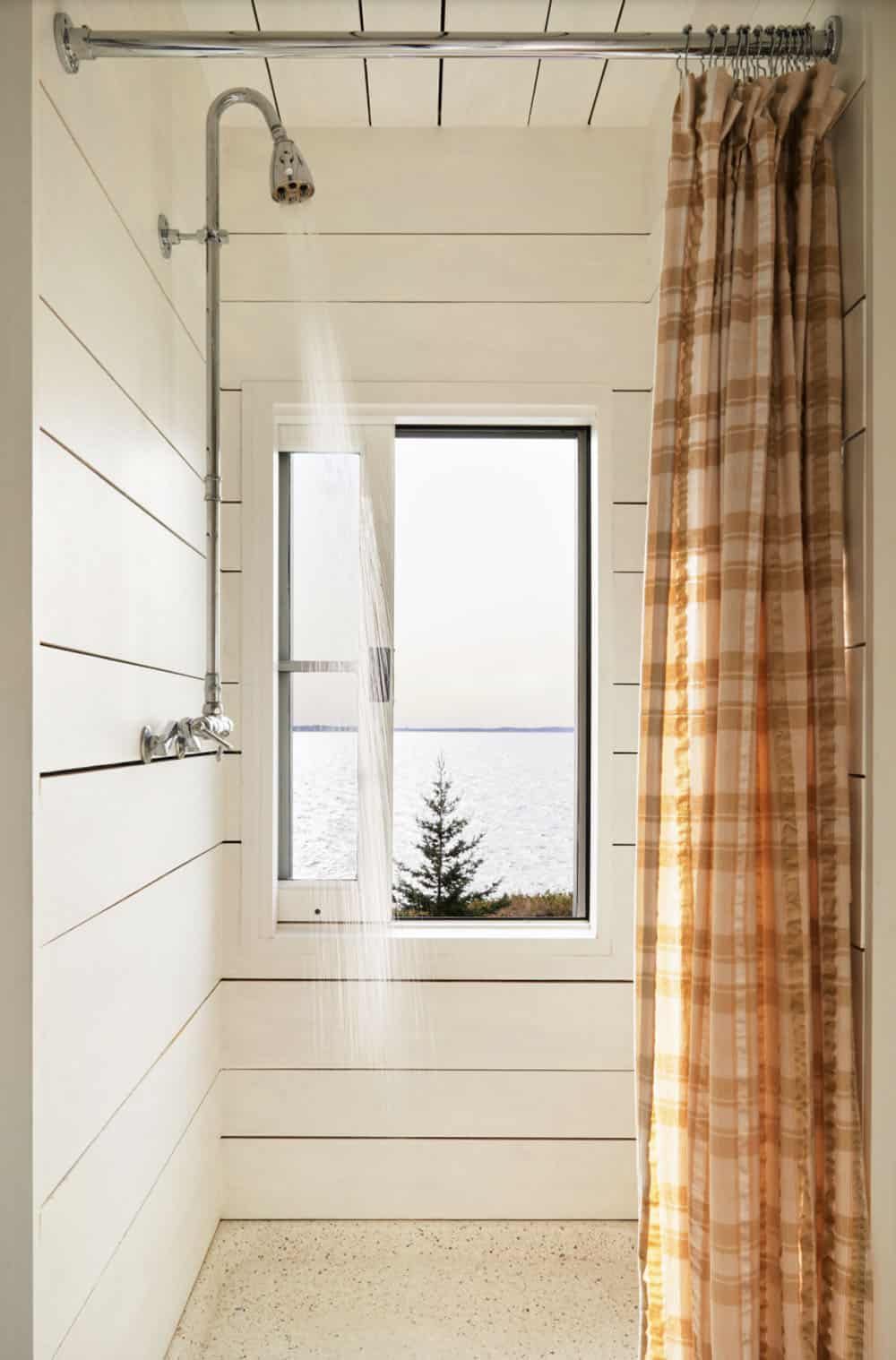 rustic bathroom shower