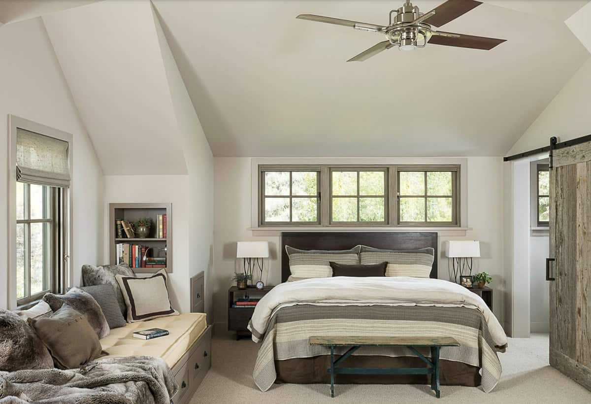 modern rustic bedroom