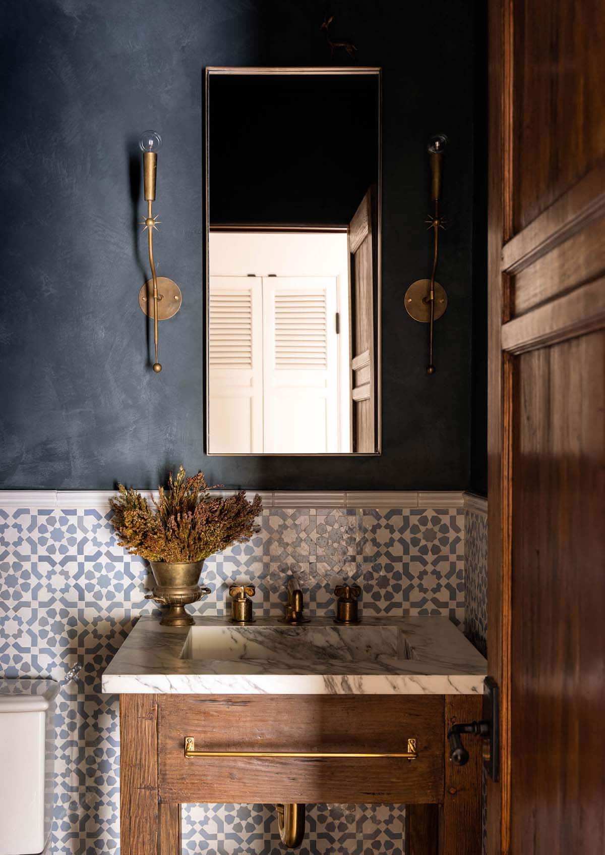 Mediterranean Powder Room