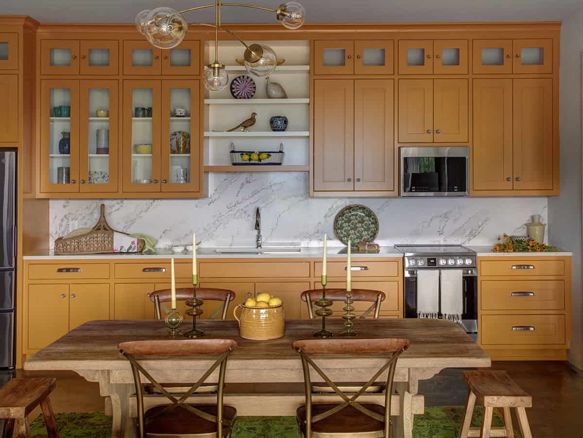 mountain farmhouse style kitchen