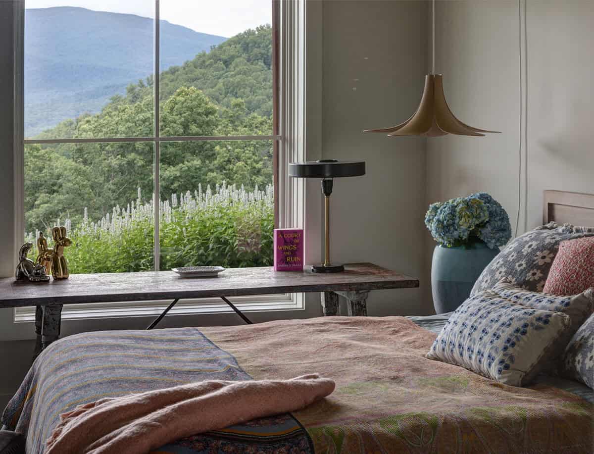 mountain farmhouse style bedroom