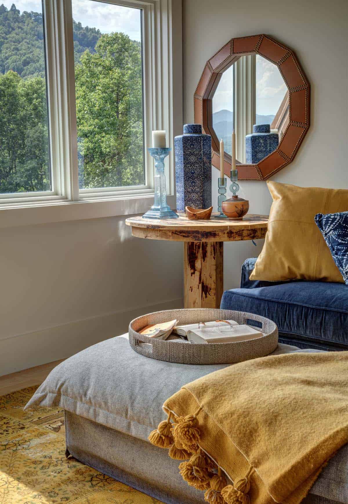 mountain farmhouse style bedroom