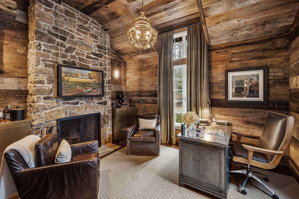 modern rustic home office