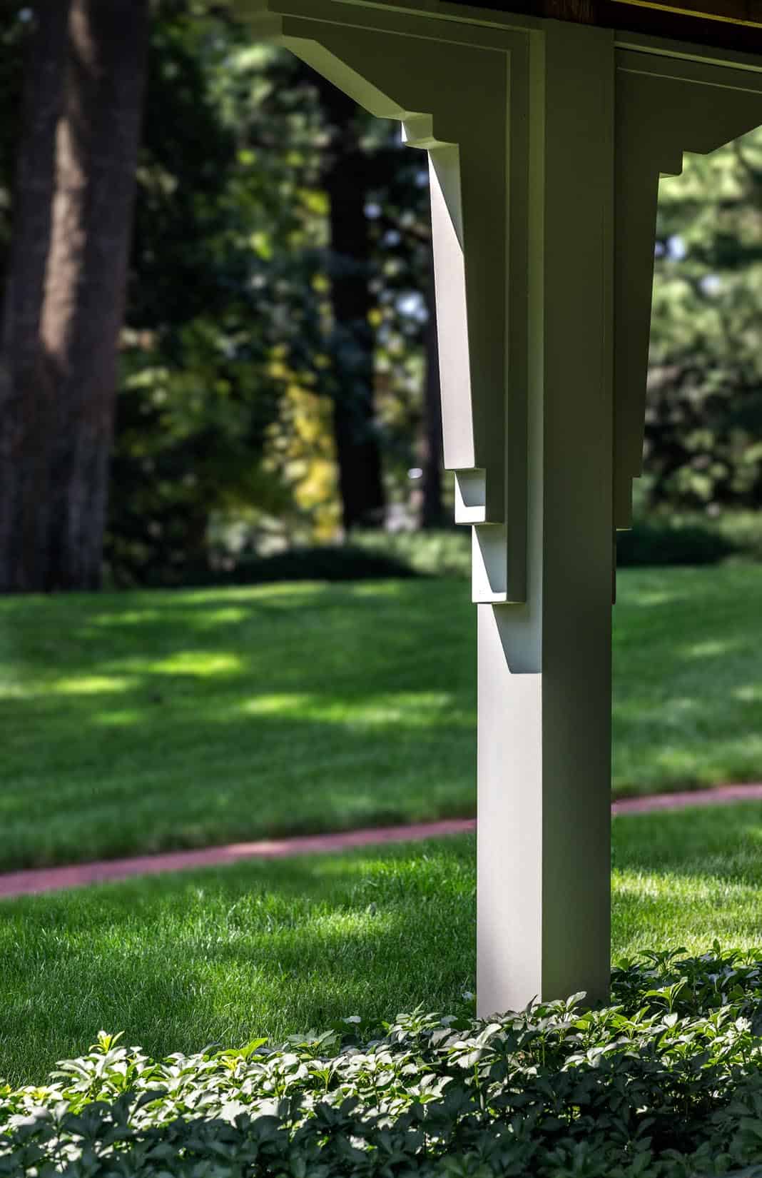 carriage house exterior landscape