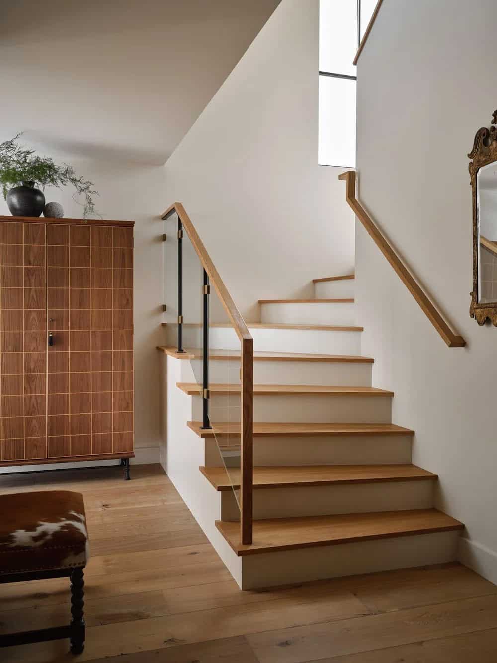 contemporary farmhouse staircase