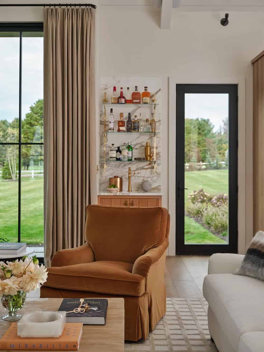 contemporary farmhouse living room