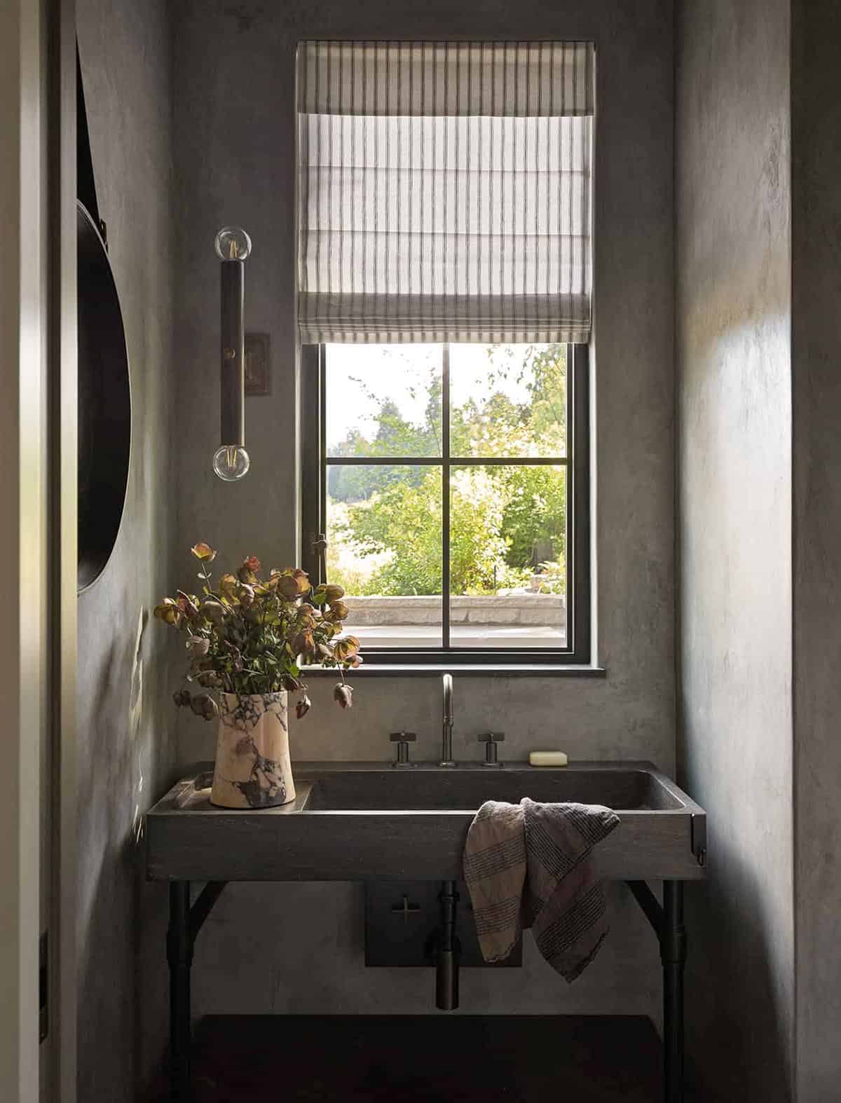 contemporary powder room