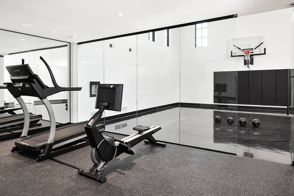 contemporary home gym