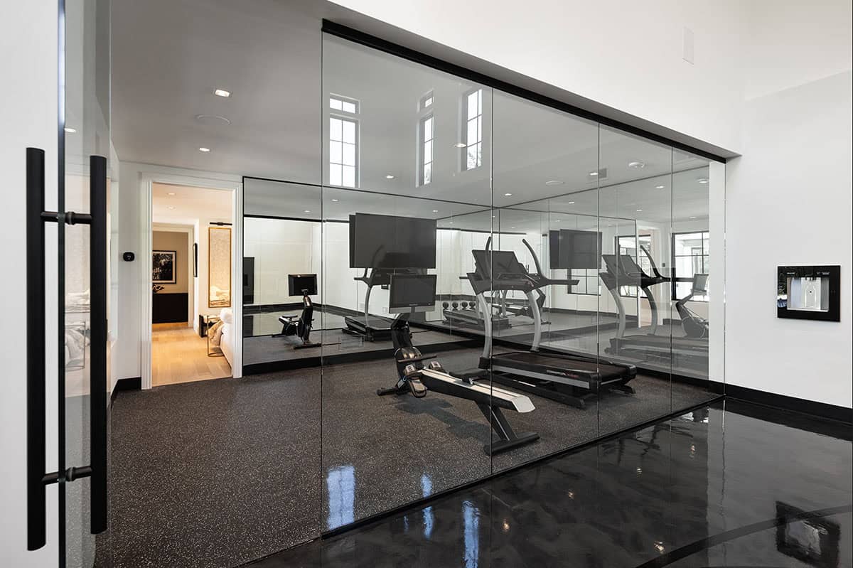 contemporary home gym