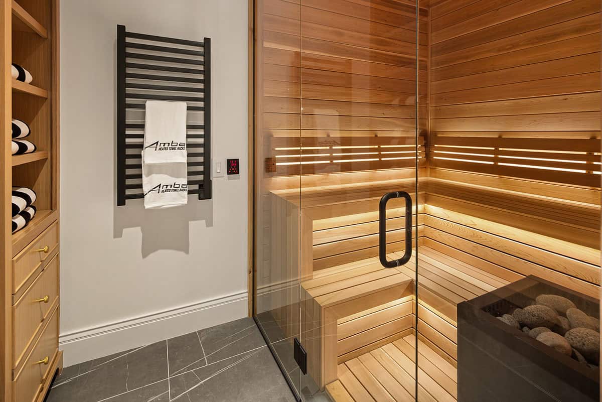 contemporary sauna