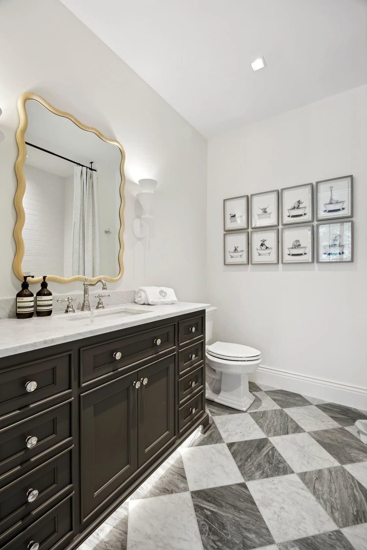 contemporary kids bathroom