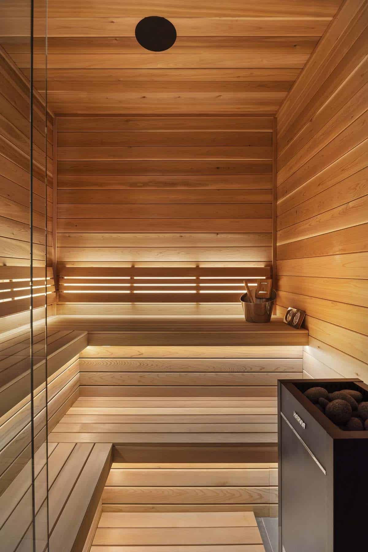 contemporary sauna