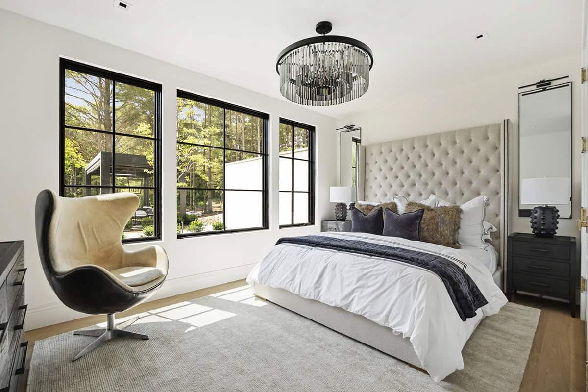 contemporary guest bedroom