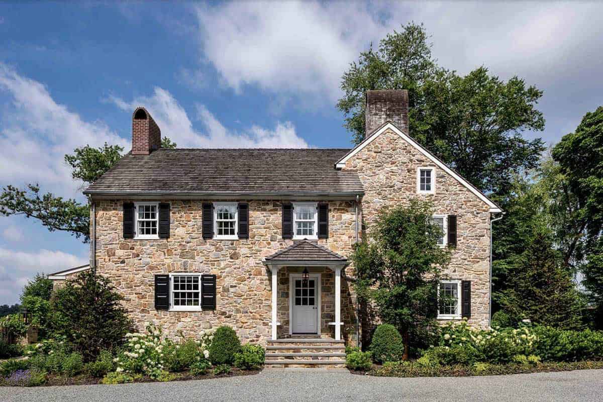 historic farmhouse home exterior