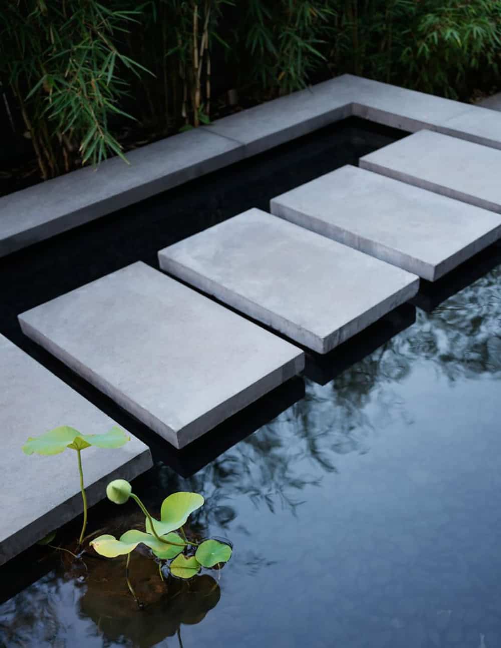 modern reflecting pool