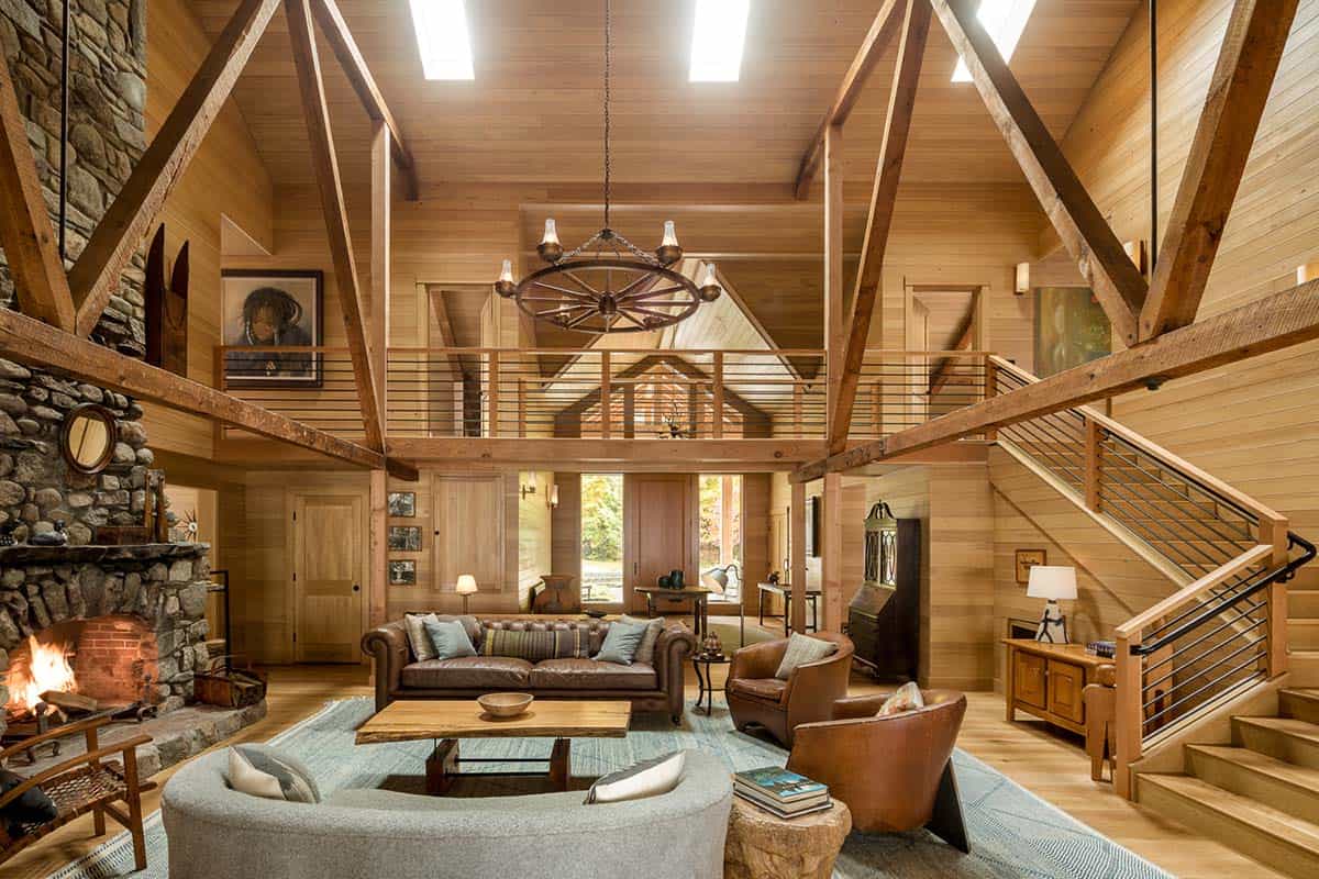 rustic modern great room