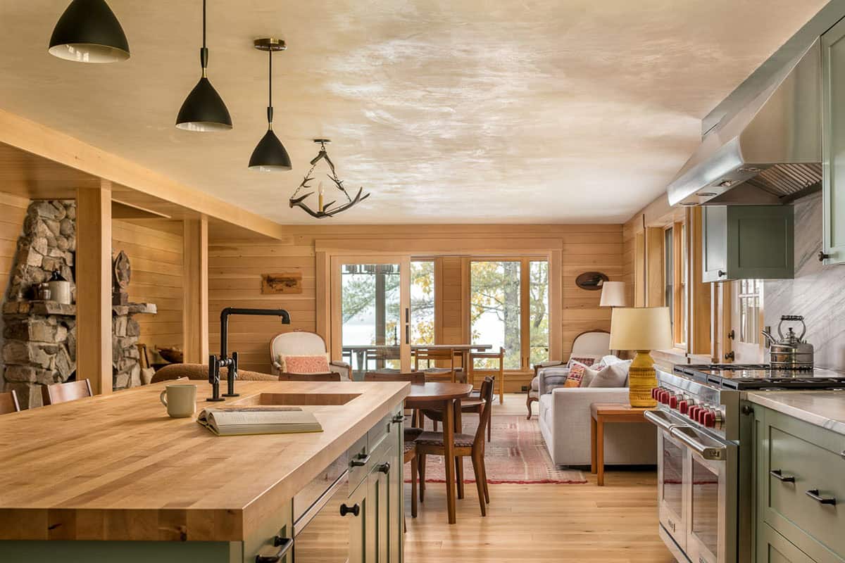 rustic modern kitchen