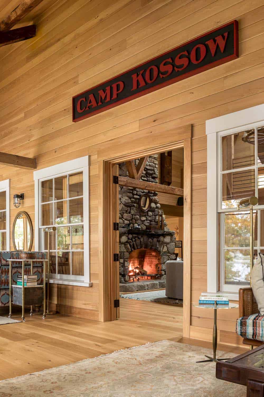 rustic modern sunroom