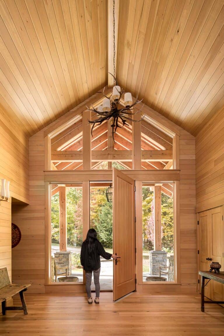 View of Peek into this cozy lakefront house in Maine with peaceful water views
