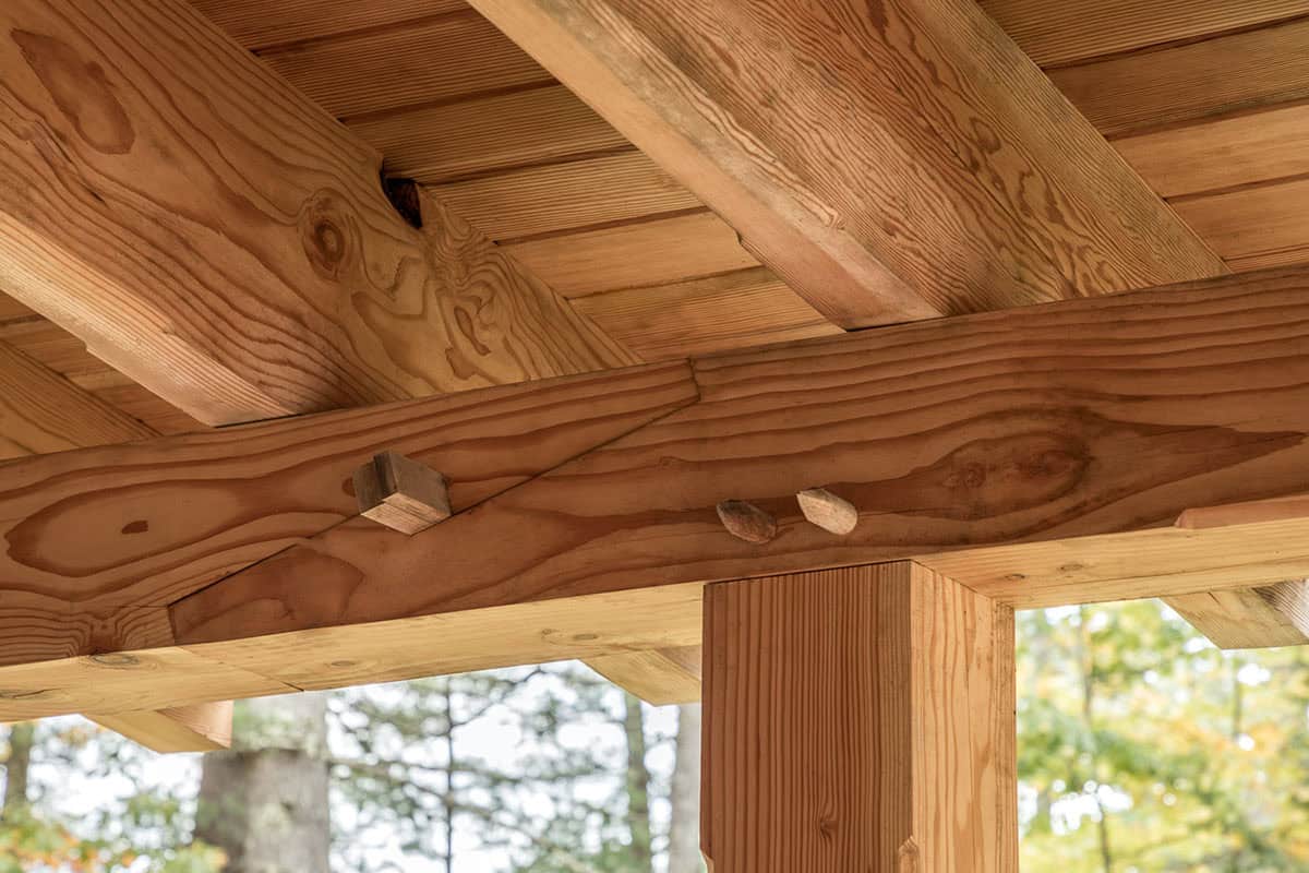 rustic modern ceiling detail