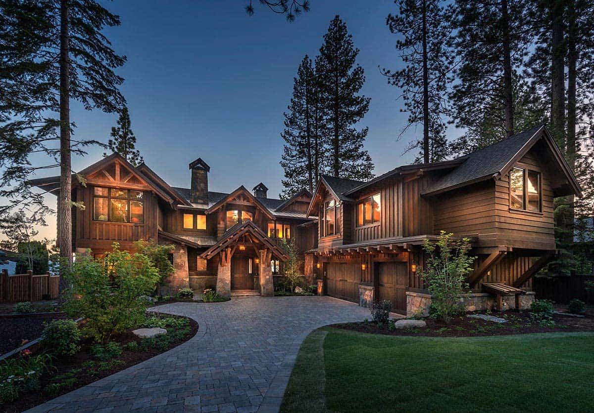 Rustic Lake House Exterior