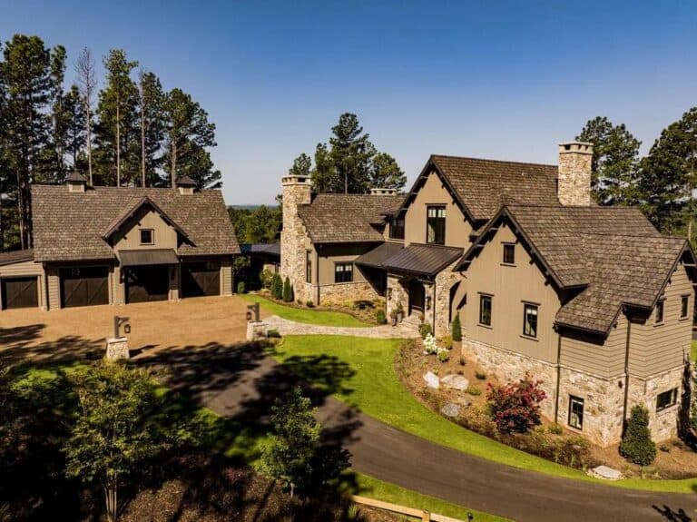 A mountain dream home in South Carolina surrounded by a glorious forest