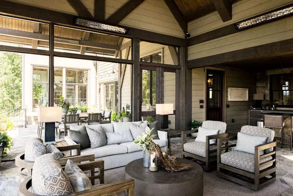 mountain home screened porch