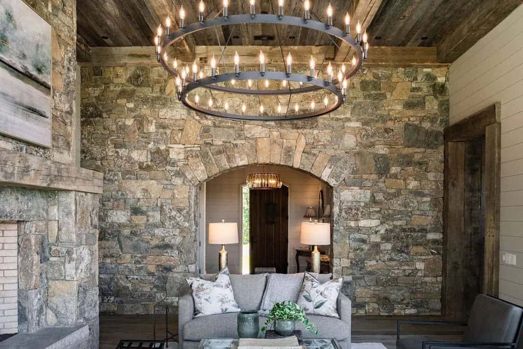 modern rustic living room